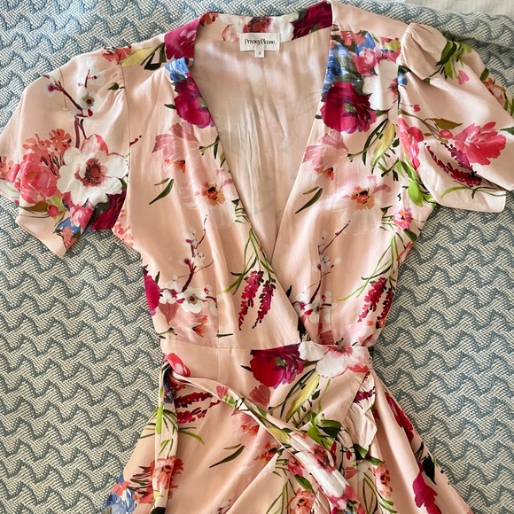 REVOLVE - Privacy Please - Finlay Mini Dress in Nude Amy Floral - Small - Picture 2 of 5